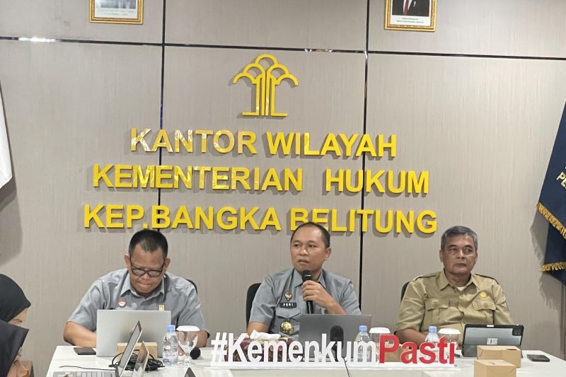Kemenkum Babel harmonisasi lima Ranperkada Bangka Tengah