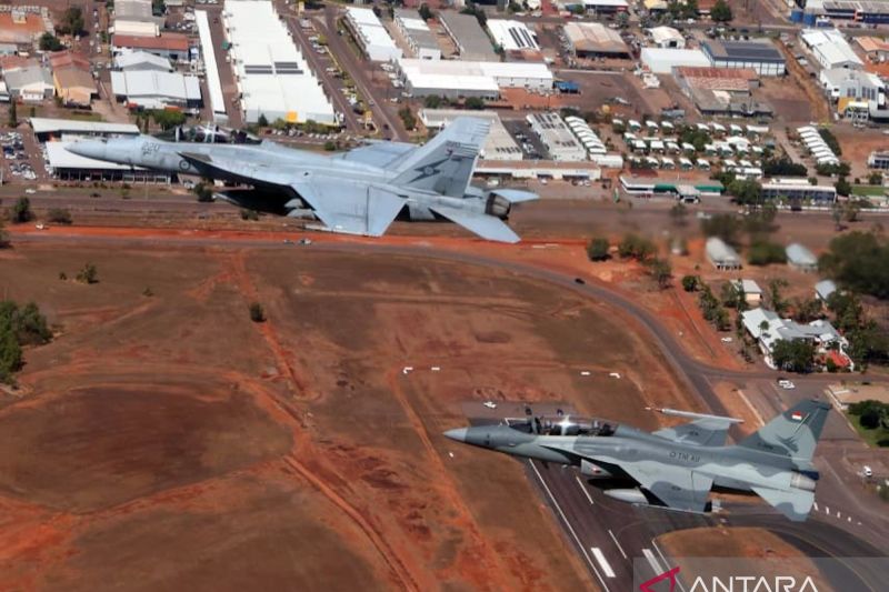 KSAU dan CAF RAAF bermanuver gunakan pesawat tempur di Australia