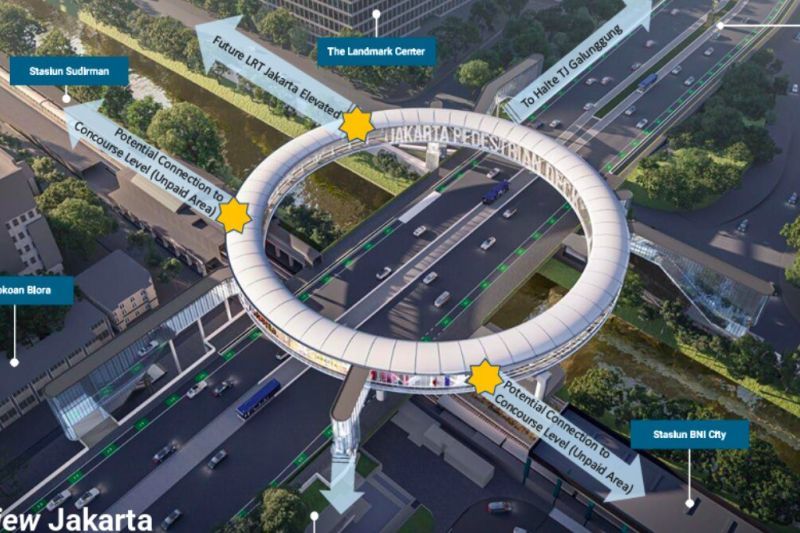 PT MRT investasikan Rp300 miliar bangun pedestrian deck Dukuh Atas