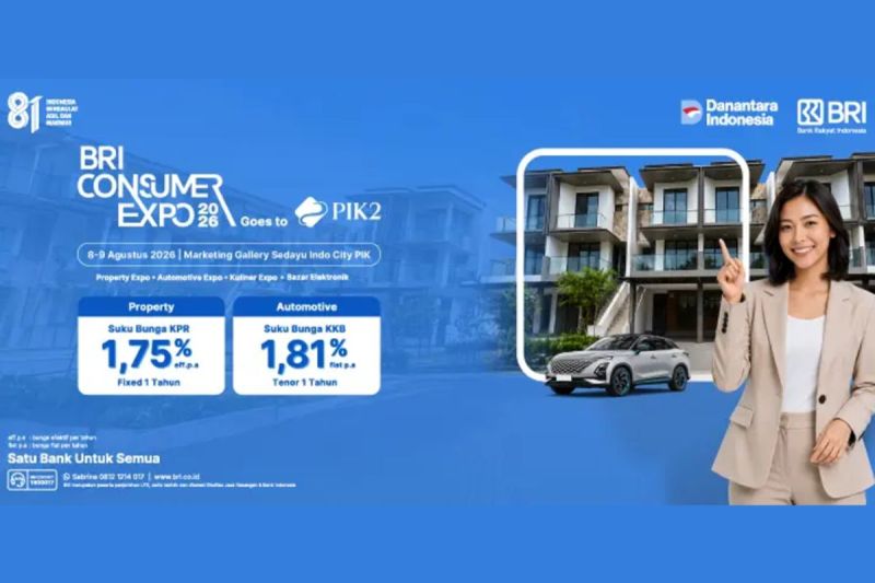 Cari rumah dan kendaraan lebih mudah, BRI Consumer Expo 2026 Goes to PIK2 hadir dengan beragam promo