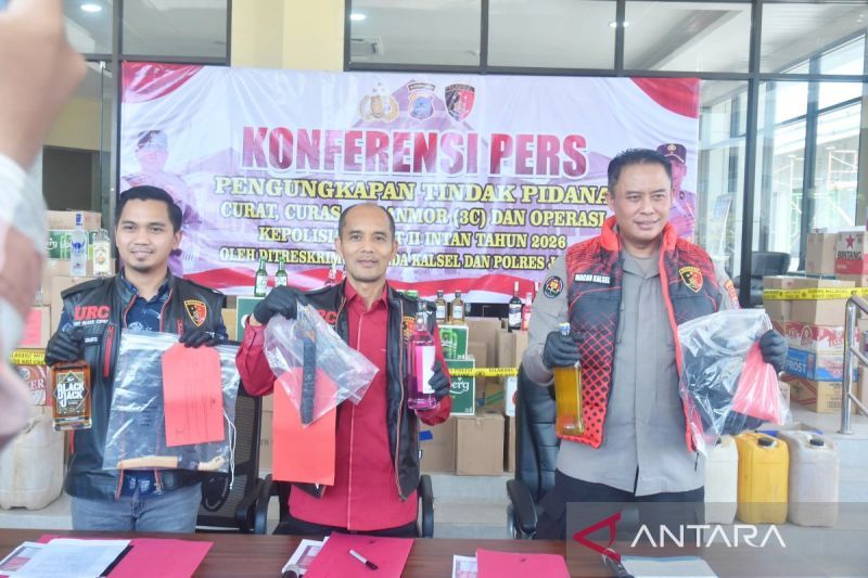 Polda Kalsel ringkus 126 tersangka di Ops Sikat II Intan dan kasus 3C