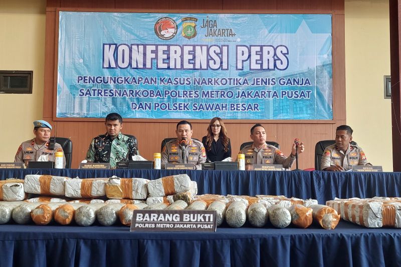 Polisi sebut penyitaan 132 kg ganja selamatkan 26.750 jiwa