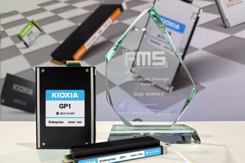SSD KIOXIA GP Series Super High IOPS Meraih Penghargaan "Best of Show" di FMS: The Future of Memory and Storage 2026