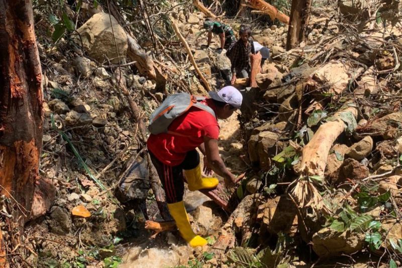 Penanganan kubangan akibat gempa di Nokilalaki Sulteng telah rampung