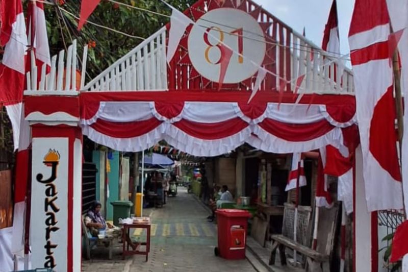 Pulau Panggang dan Pramuka sambut HUT ke-81 RI dengan ornamen merah putih