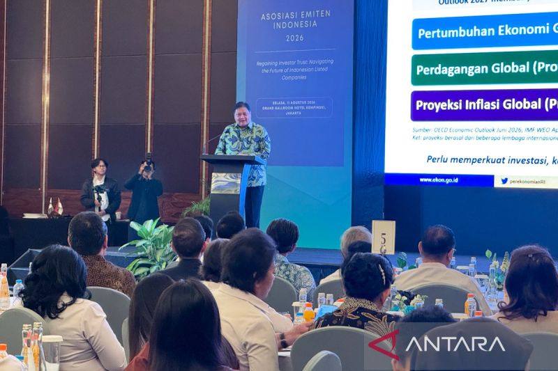 Airlangga minta emiten perkuat kinerja demi jaga kepercayaan pasar