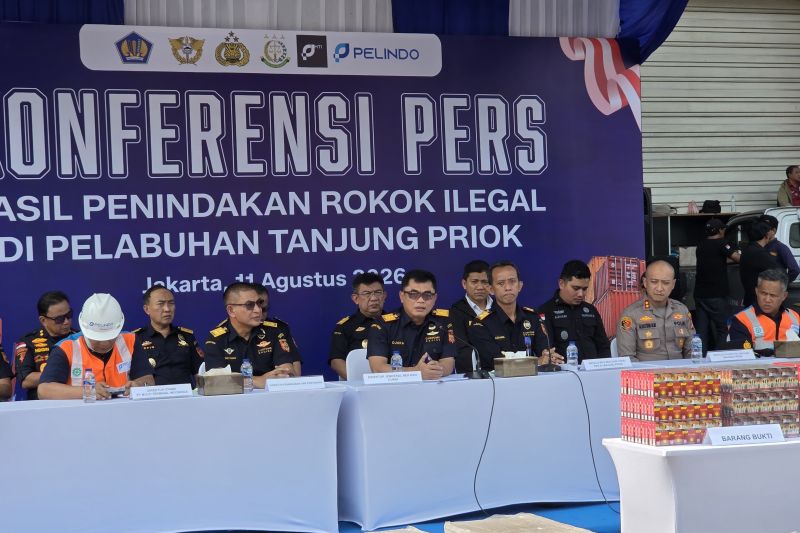 Bea Cukai gagalkan pengiriman 8,96 juta batang rokok ilegal
