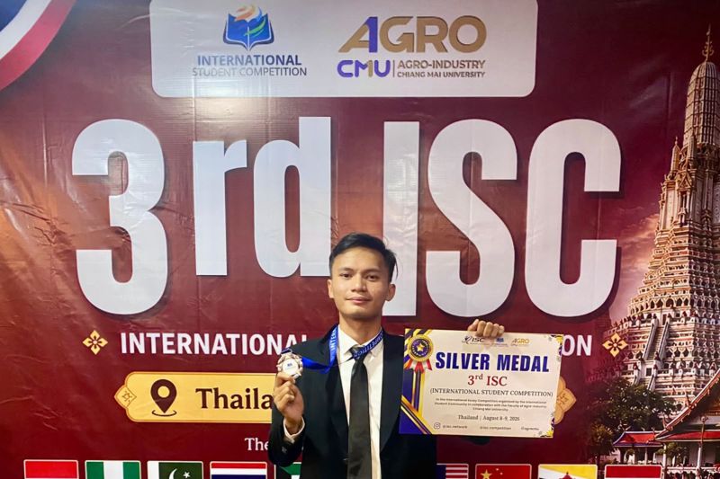 Mahasiswa UNG raih medali perak di International Student Competition