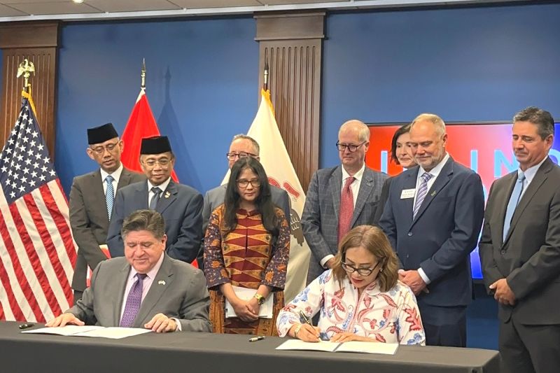 Indonesia dan Illinois perkuat kerja sama ekonomi, inovasi