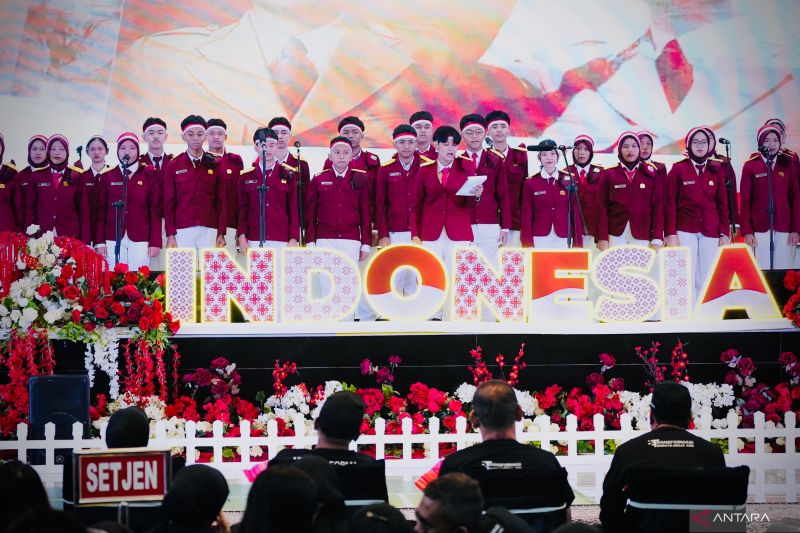 HUT ke-81 RI, Anak Sekolah Rakyat baca puisi "Kamipun Ingin Merdeka"