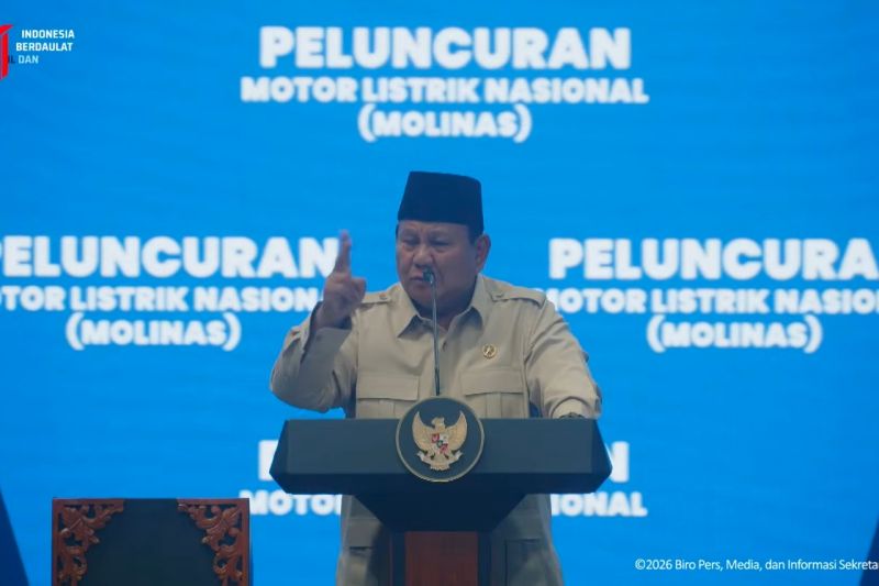 Prabowo: Motor listrik nasional wujud Indonesia Incorporated