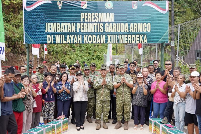 Kodam XIII/Merdeka bangun 97 titik Jembatan Garuda