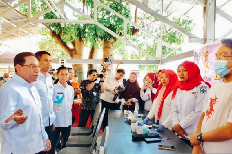 Wamenkes tinjau CKG terintegrasi skrining TBC Lapas Kelas IIA