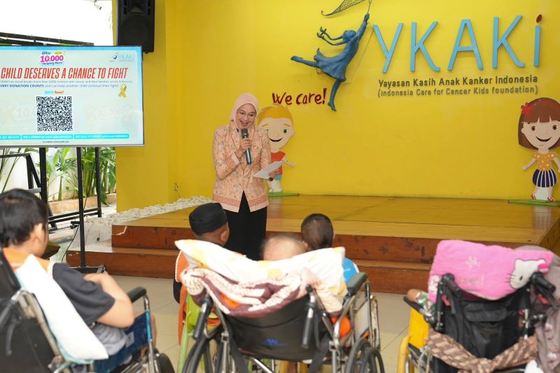 DWP Kemenko PM beri dukungan moral untuk anak pejuang kanker