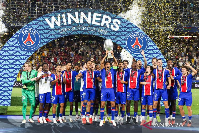 PSG sabet gelar juara UEFA Super Cup 2026