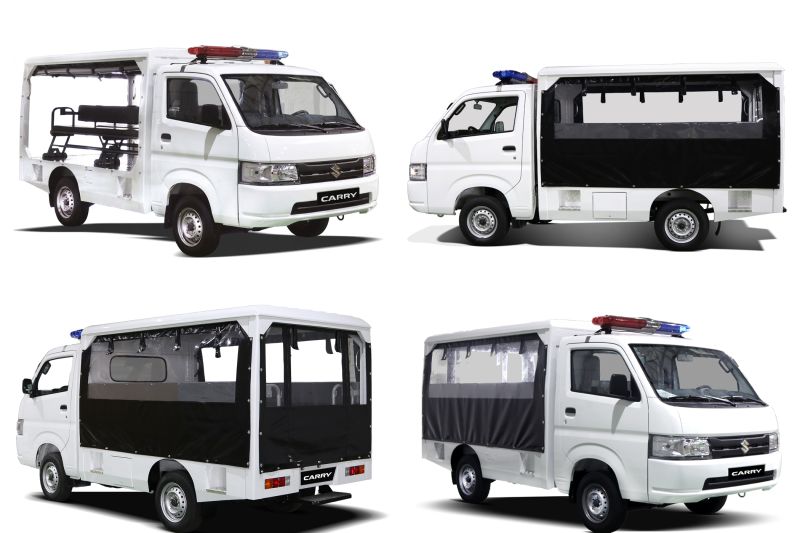 Suzuki Carry dijadikan mobil patroli kepolisian di Filipina