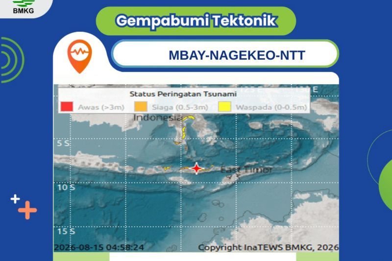 Bupati Sikka imbau warga waspada pascagempa magnitudo 7,7