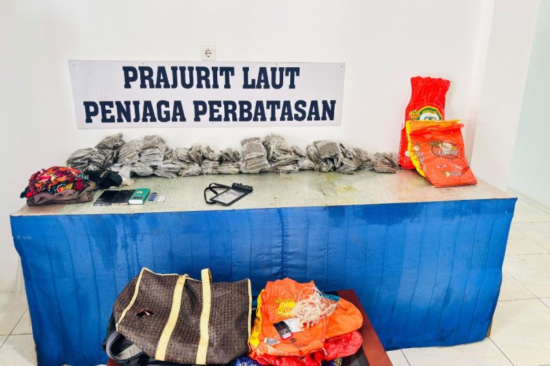 Kodaeral X gagalkan penyelundupan 14 kilogram ganja dari Papua Nugini