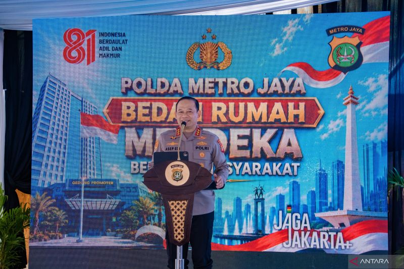 Polda Metro Jaya resmikan 35 rumah layak huni dukung program Presiden
