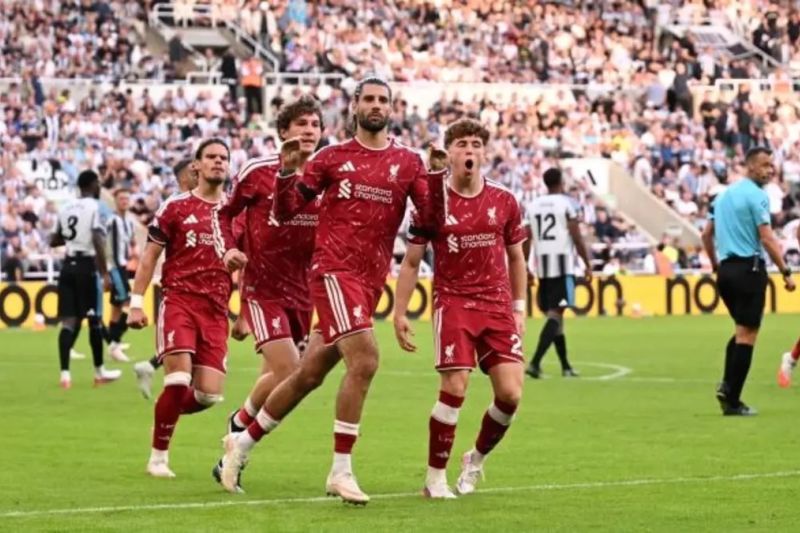 Liverpool mulai musim 2026/27 dengan imbang 2-2 di kandang Newcastle