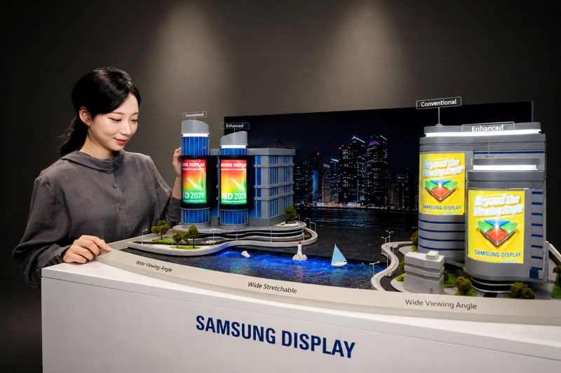 Samsung pamerkan layar laptop 300Hz dan layar yang bisa diregangkan