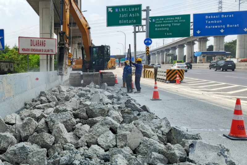 Jasa Marga lakukan pemeliharaan di sejumlah titik ruas tol Jabotabek