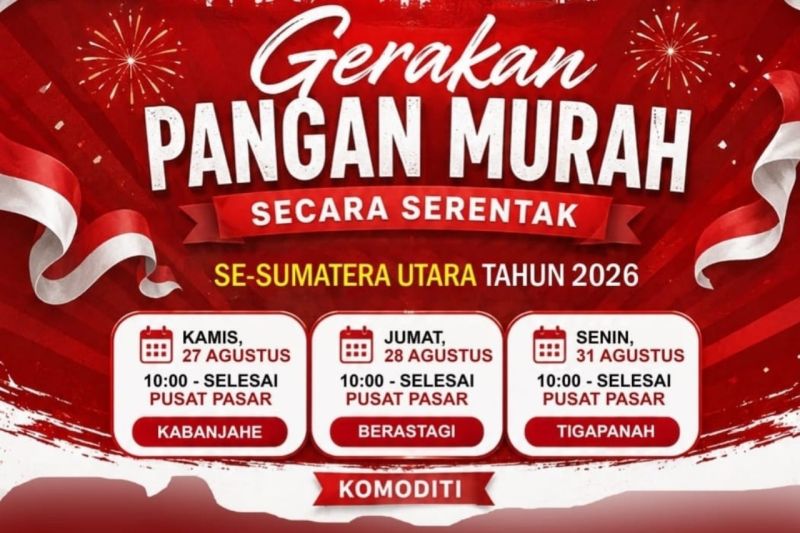 Bulog gelar Gerakan Pangan Murah di Karo jaga stabilitas harga