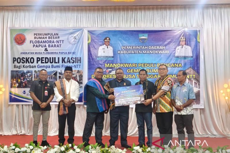 Pemkab Manokwari salurkan bantuan Rp550 juta untuk gempa Flores