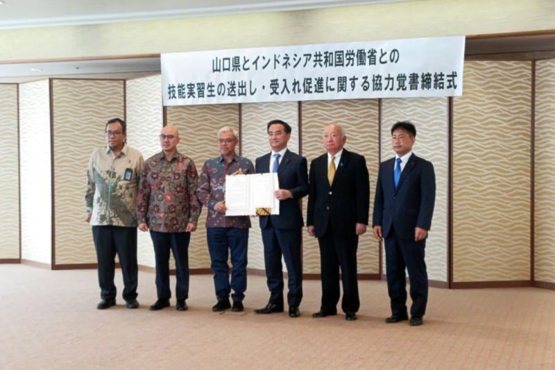 Kemnaker perkuat program magang teknis Indonesia di Yamaguchi Jepang