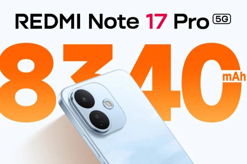 Redmi Note 17 Pro debut dengan baterai 8.340 mAh dan kamera 50MP
