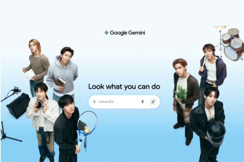 Gemini ajak "seru-seruan" dengan BTS lewat empat fitur interaktif