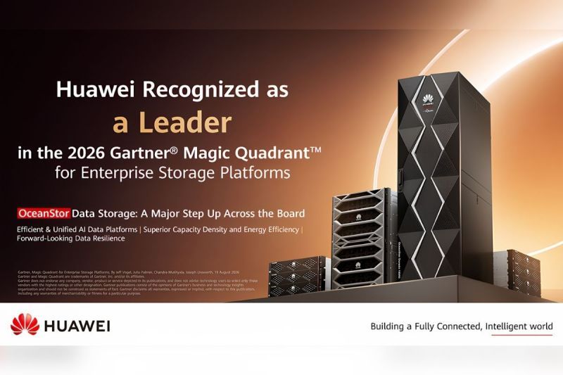 Huawei Raih Gelar "Leader" dalam Gartner® Magic Quadrant™ for Enterprise Storage Platforms 2026