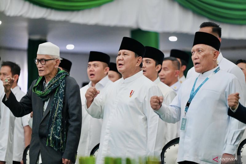 Prabowo tutup rangkaian Muktamar NU, ucapkan selamat ke pimpinan baru