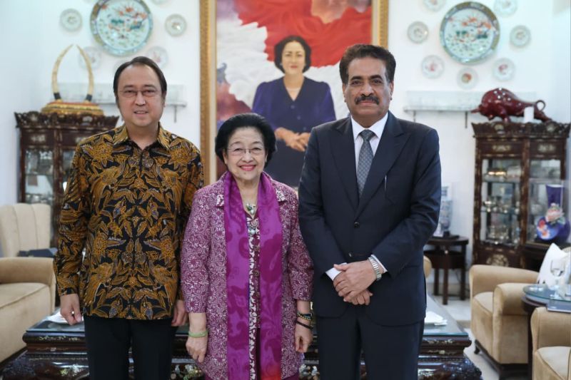 Dubes Yaman temui Megawati bahas situasi Timur Tengah
