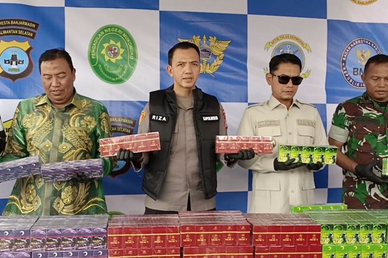 Polresta Banjarmasin ungkap peredaran 16 ribu bungkus rokok ilegal