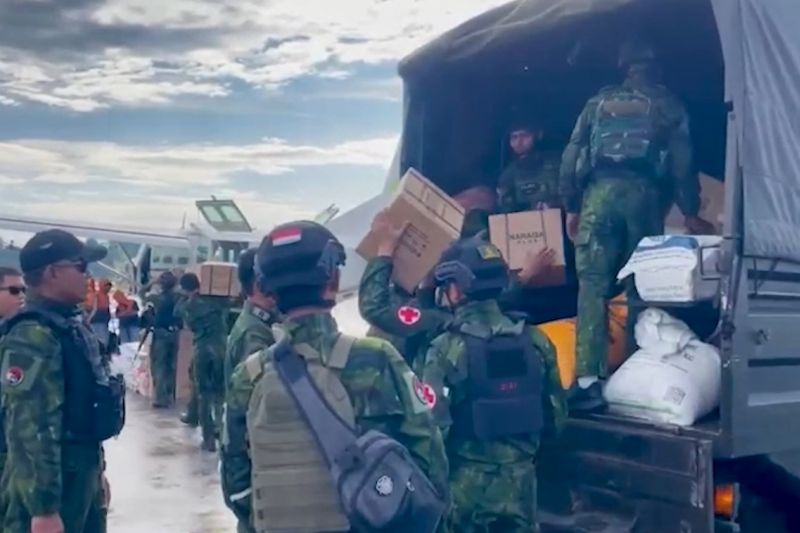 TNI salurkan dua ton bantuan bagi warga terdampak kekeringan di Puncak