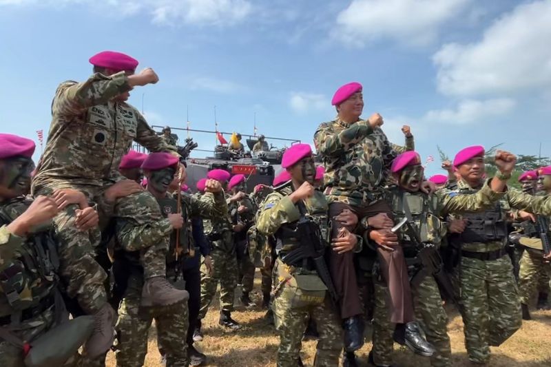 Menhan pastikan kekuatan tempur TNI terpenuhi lewat latihan trimatra