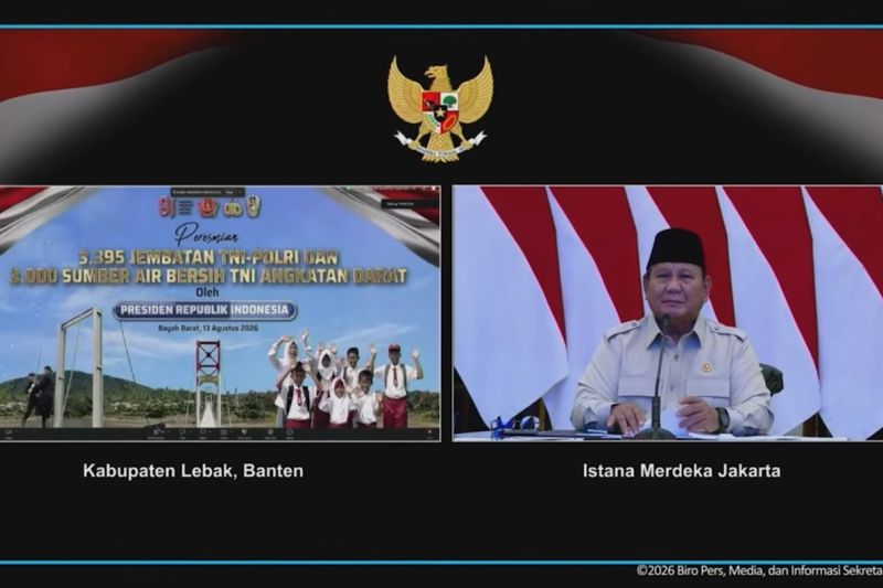 Presiden Prabowo resmikan 3.395 jembatan dan 3.000 sumber air