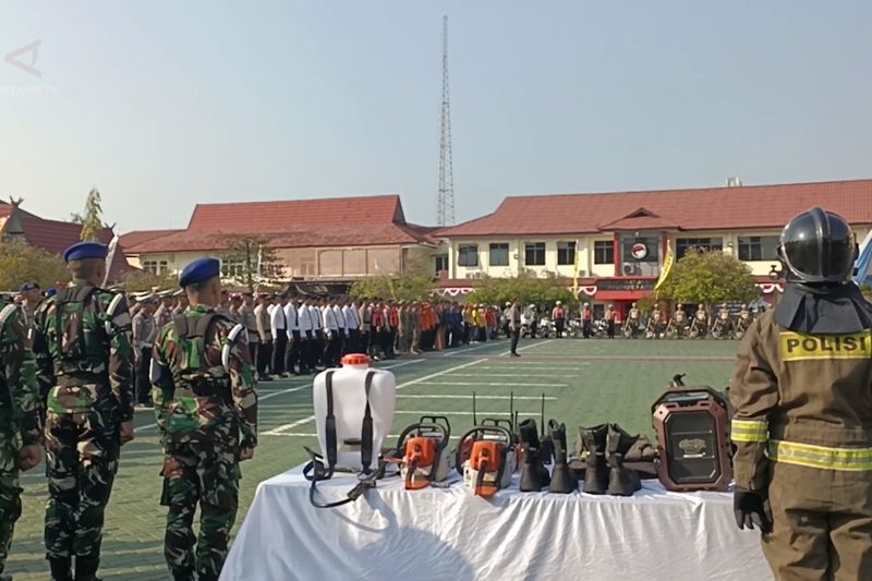 Waspadai karhutla, Banjarmasin gelar apel penanggulangan bencana