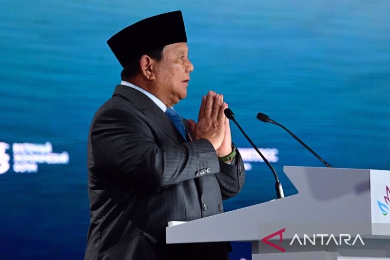 Prabowo jelaskan kesamaan filosofi Odin v pole ne voin-gotong royong
