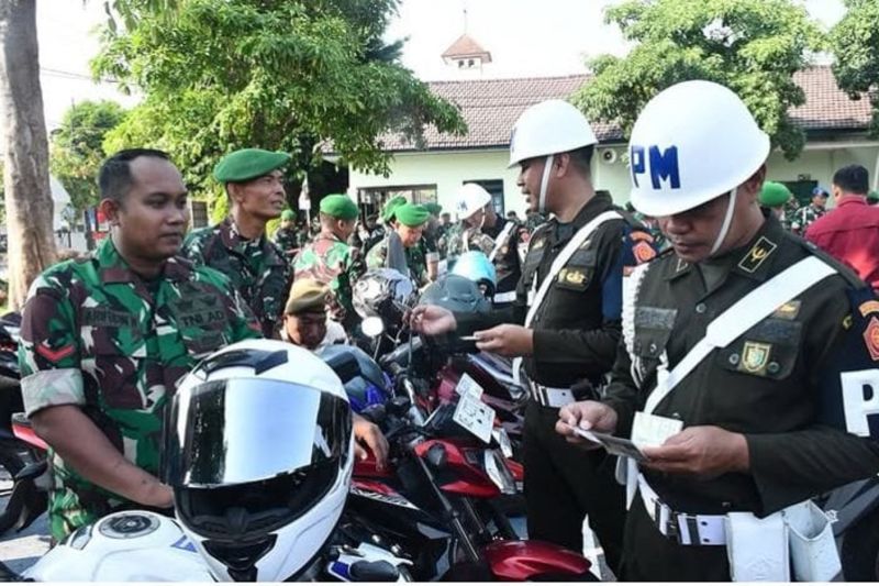 Ratusan kendaraan prajurit diperiksa mendadak di Makorem Madiun