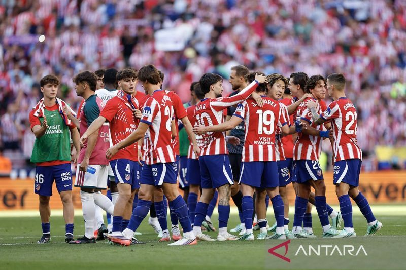 Atletico Madrid menangi derby Madrid setelah tekuk Real Madrid 2-1