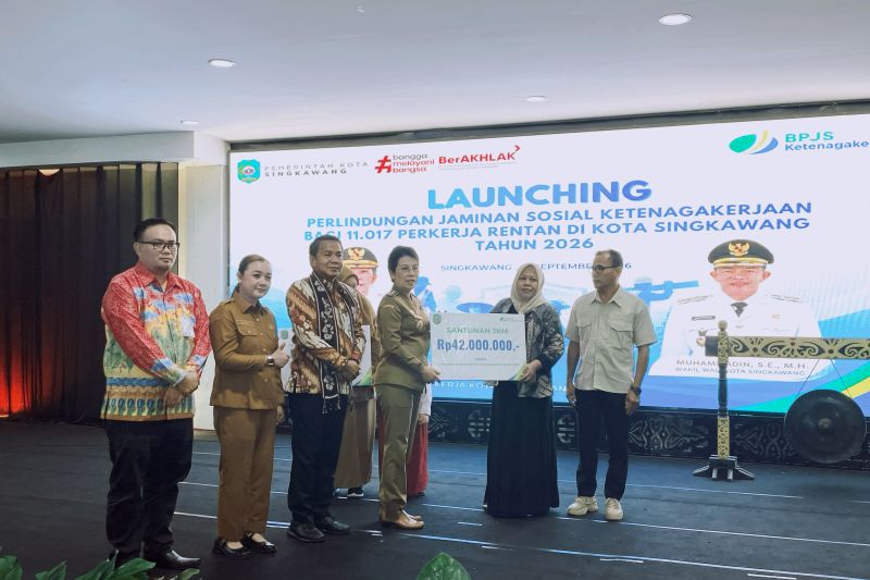 11.017 pekerja rentan Singkawang dapat perlindungan Jamsostek