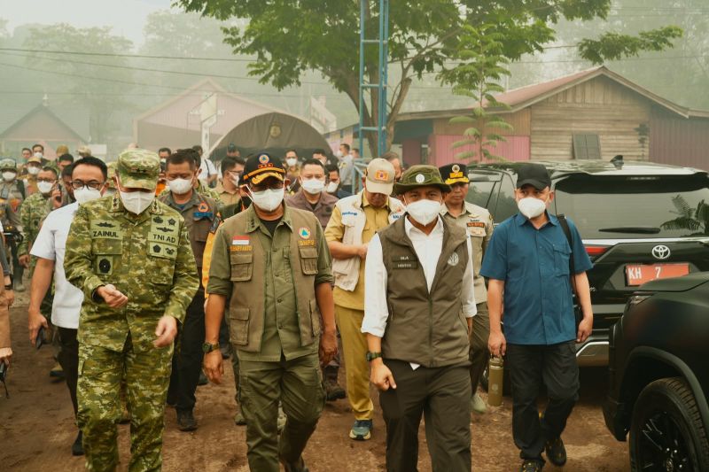 Menhut dan Kepala BNPB berkantor di Kalteng kawal penanganan karhutla