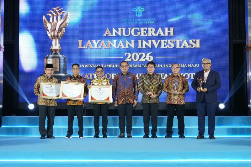Pemkot Bandung raih peringkat ketiga Anugerah Layanan Investasi 2026