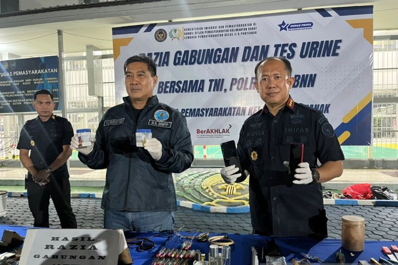 Lapas Pontianak temukan barang terlarang saat razia gabungan