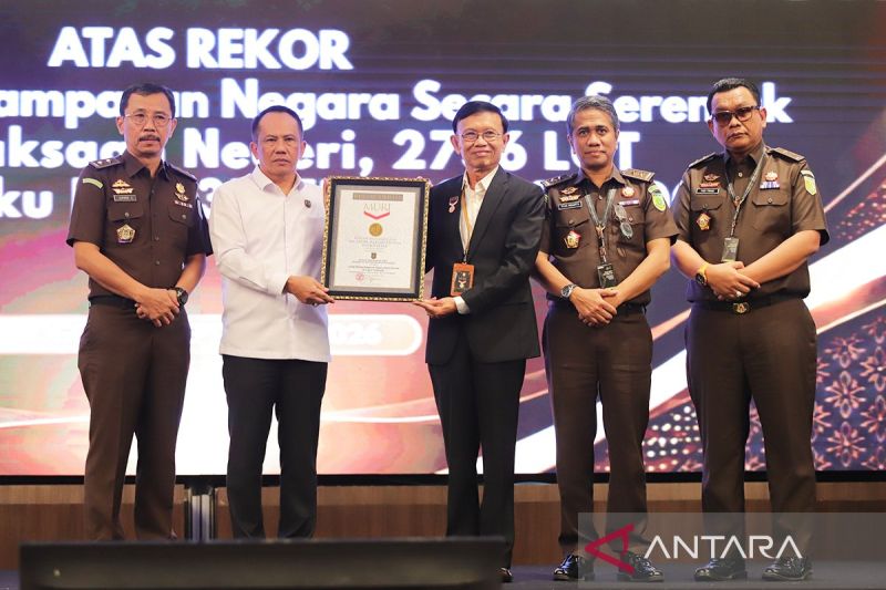 Sukses gelar lelang serentak, BPA Kejaksaan raih rekor MURI