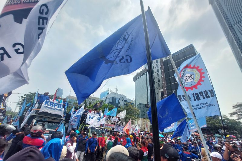 Massa KBPBI bubar tertib usai sampaikan aspirasi di depan gedung UOB