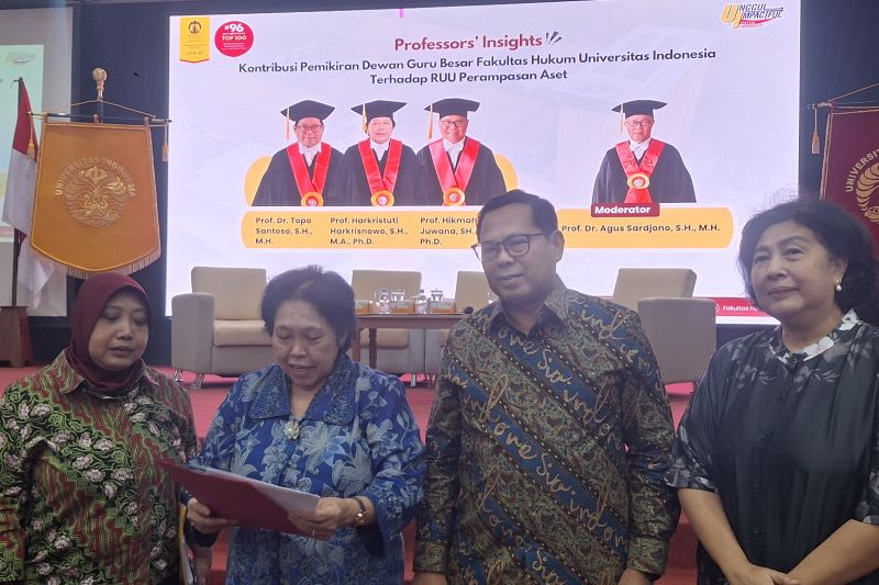 Dewan Guru Besar FHUI berikan 13 catatan penting terkait RUU Perampasan Aset
