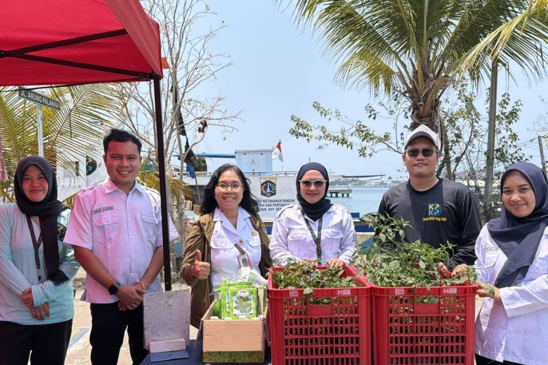 Sudin KPKP salurkan sarana produksi pertanian di Kepulauan Seribu